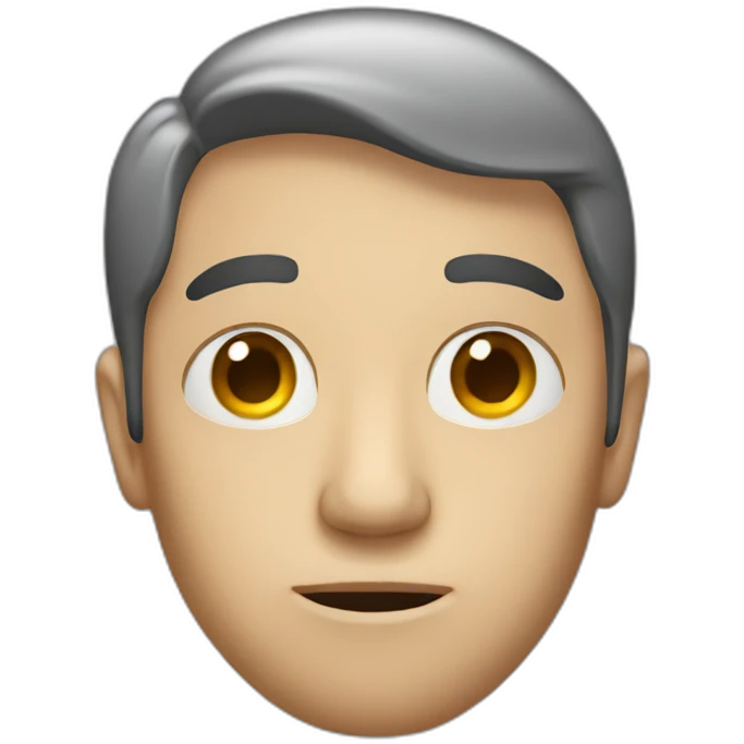 Man with sighing face emoji