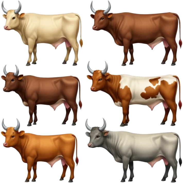 i need a emoji which can show comparison of a diffrent cattle breeds emoji