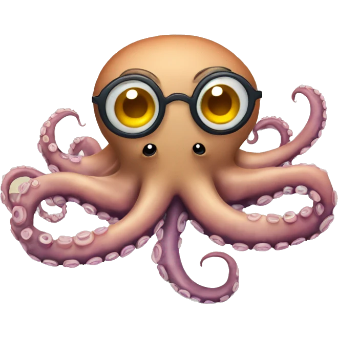 studying octopus emoji