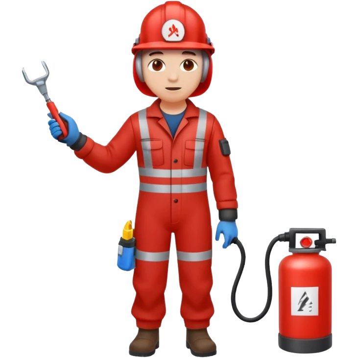 full bady red electrshn filing hot water  emoji