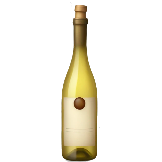 Bottle of white wine emoji