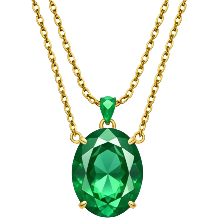 full emerald necklace emoji