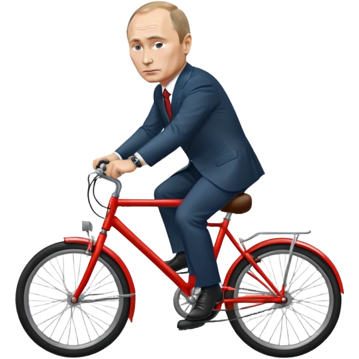 Vladimir Putin riding a bicycle emoji