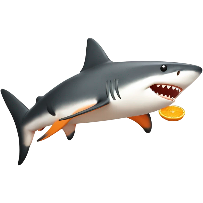 Orange shark ￼ emoji