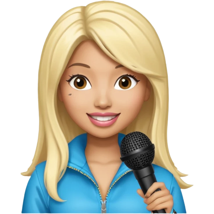 nickiminaj with mic emoji