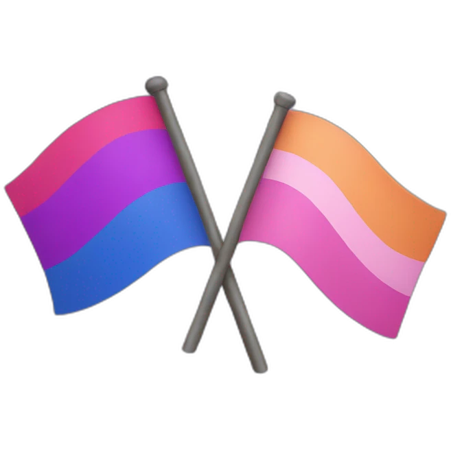 Bi flag emoji