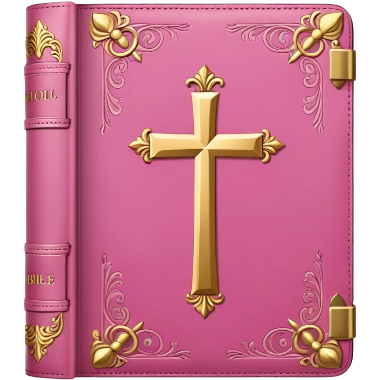 Pink holy bible emoji