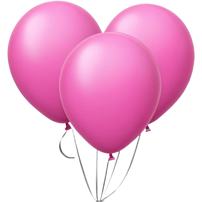 Pink balloons emoji