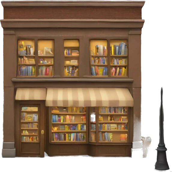 Bookstore cozy emoji
