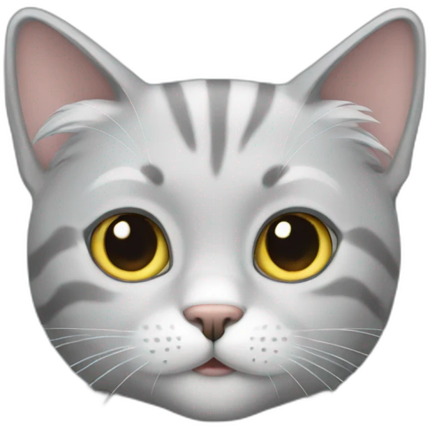 silver hair cat emoji