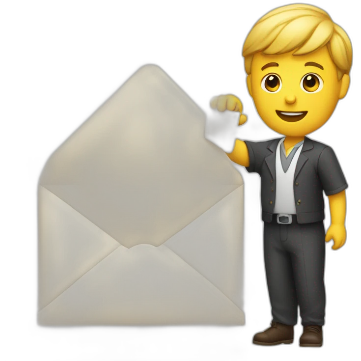 giveing a letter emoji