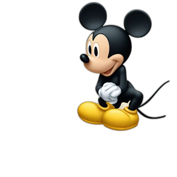 Mickey qui fait un doigt d'honneur emoji
