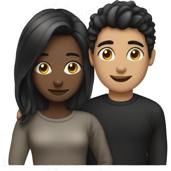 Boyfriend with black hart emoji