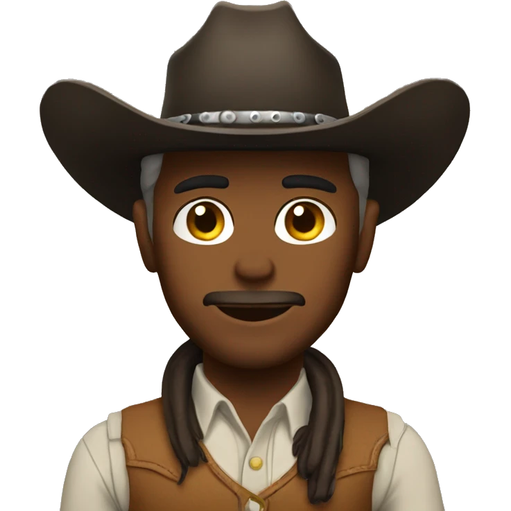 Cowboy with my face emoji