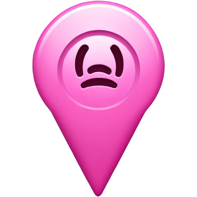 Location pin pink emoji