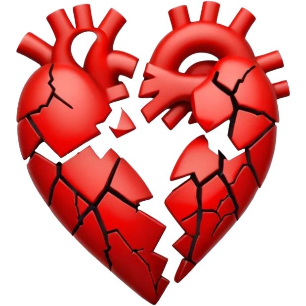 Black heartbreak from the middle emoji