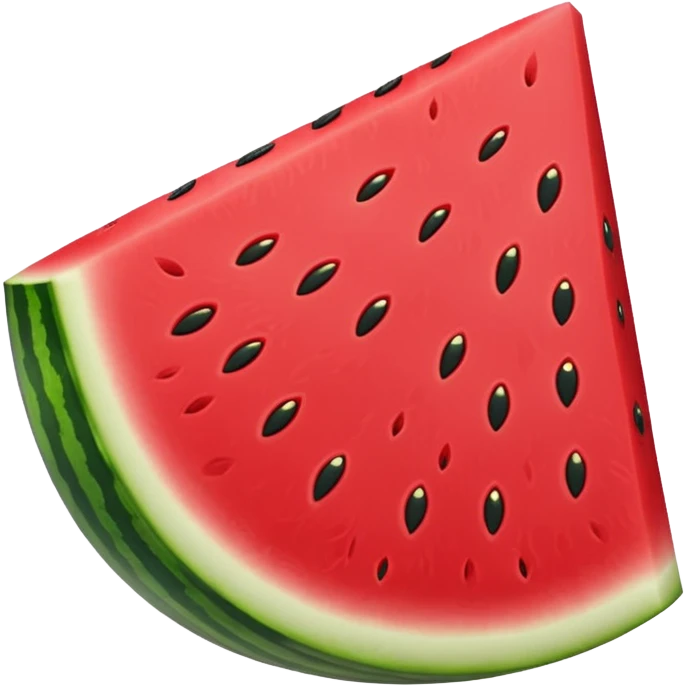 Cartoon Watermelon triangle one slice emoji