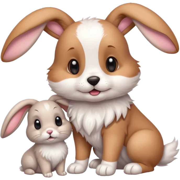 Dogs and bunnies emoji