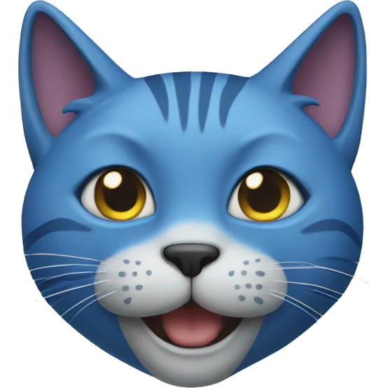 Blue cat emoji