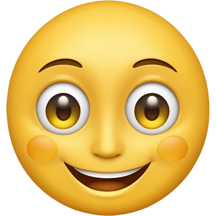 happy face expression, smiling mouth, bright eyes, yellow face emoji