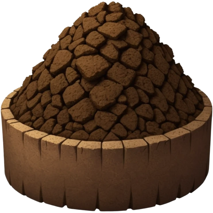a pile of peat moss emoji