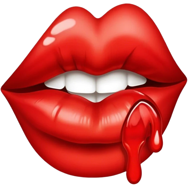 Kiss stain emoji