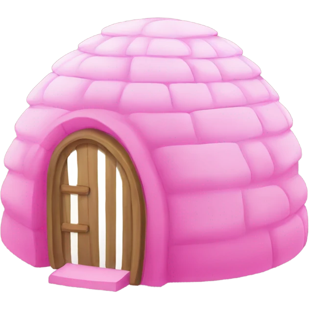 pink igloo emoji