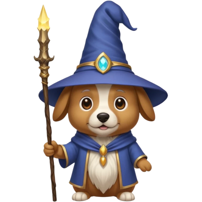 Dog wizard emoji