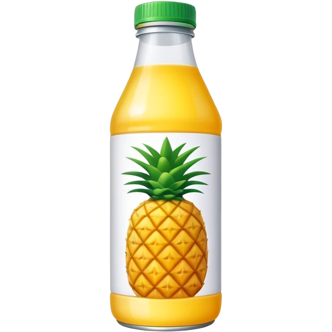 Pineapple juice bottle emoji