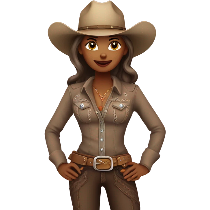 Coquette Cowgirl emoji
