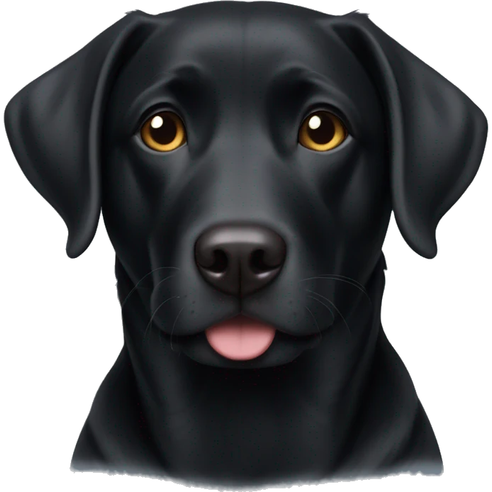 black lab mix precious face emoji