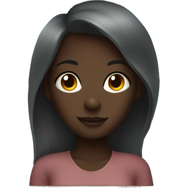 dark-skinned girl by window emoji