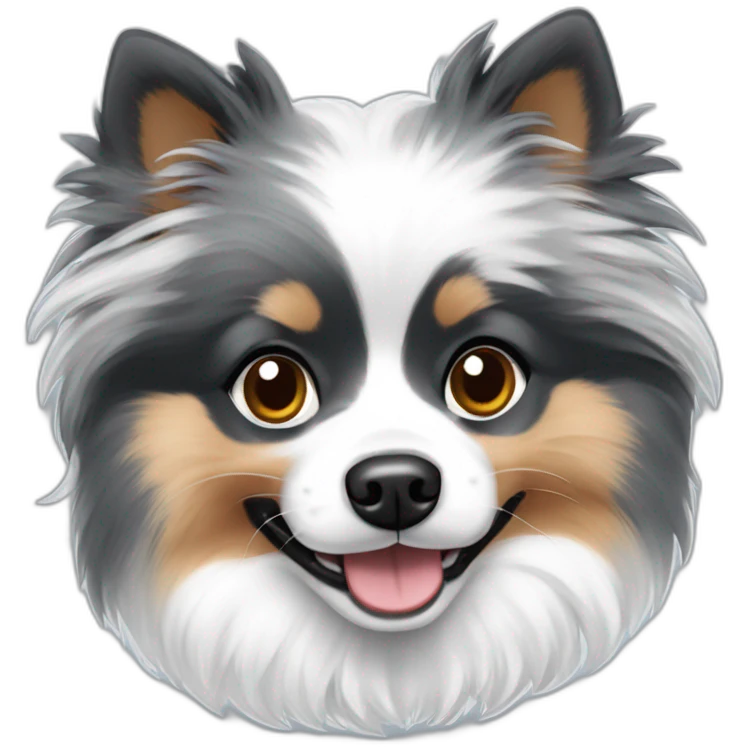 Blue Merle Pomeranian emoji