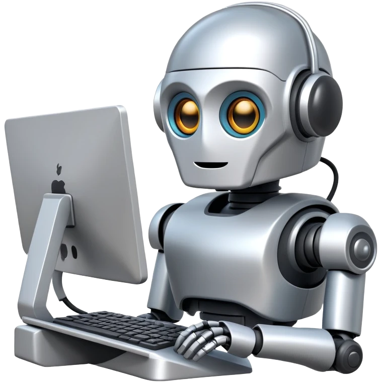 AIOps robot monitoring computer systems emoji