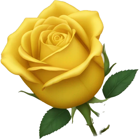Yellow rose emoji