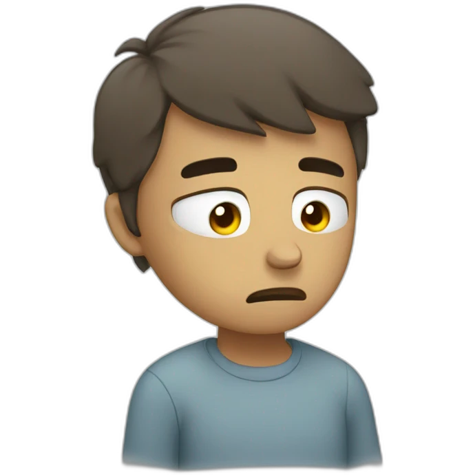 Tired with tears emoji