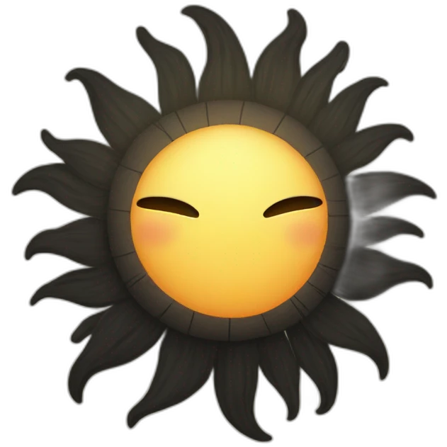 no face sun emoji