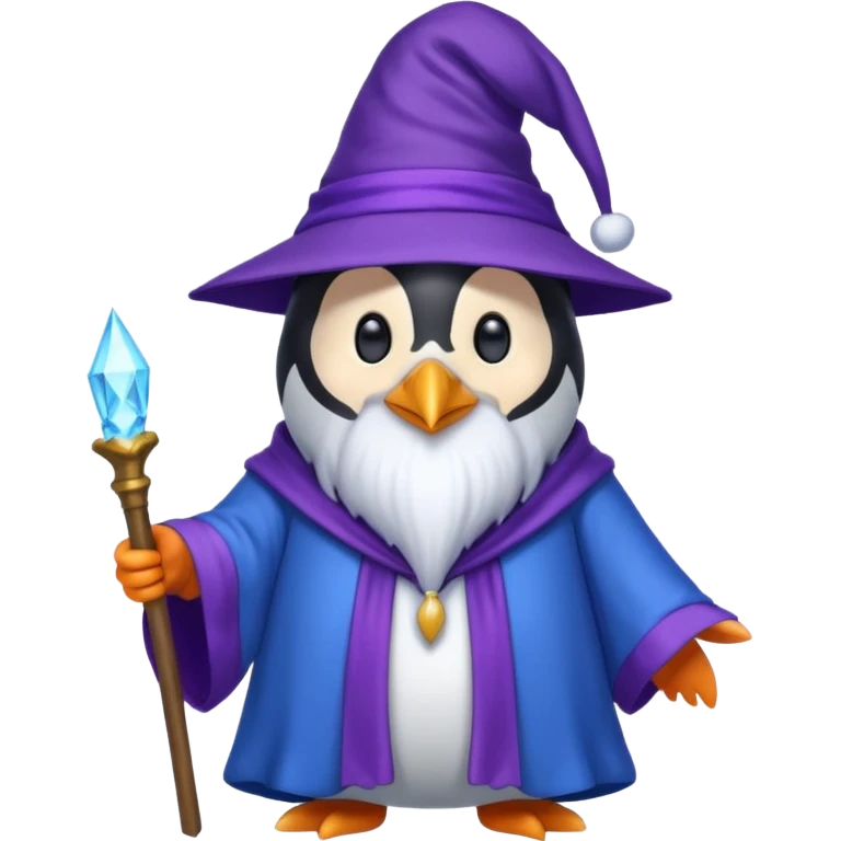 Penguin Wizard emoji