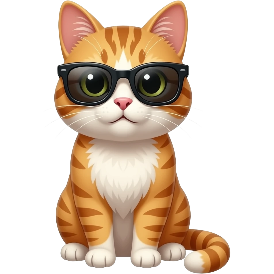 Cat wearing sunglasses emoji