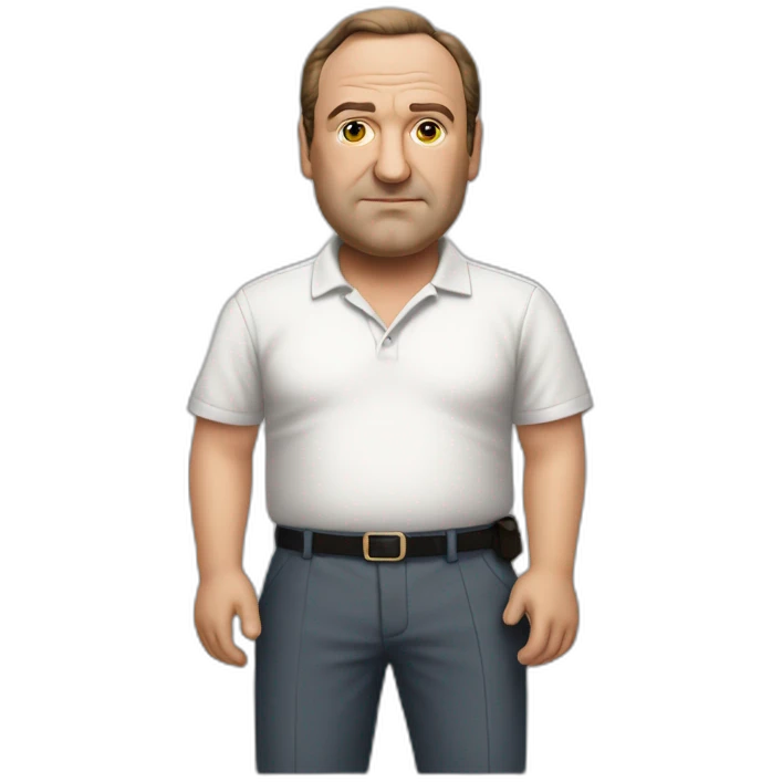 Tony soprano with polo tshirt emoji