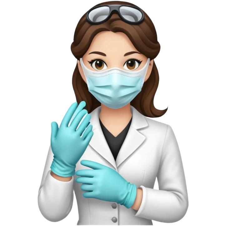 mujer seguridad e higiene  emoji