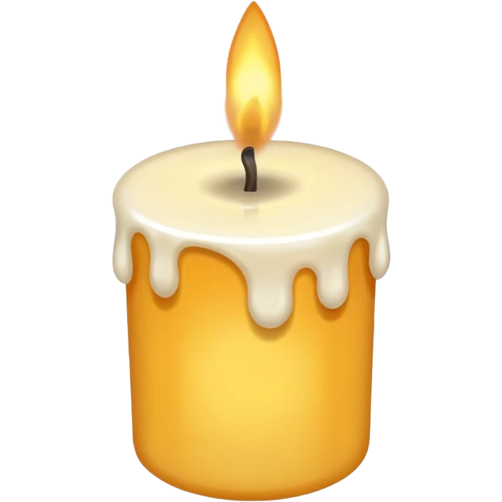 une bougie emoji