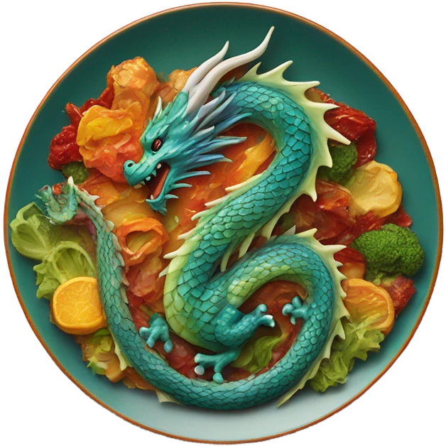 I eat dragon emoji