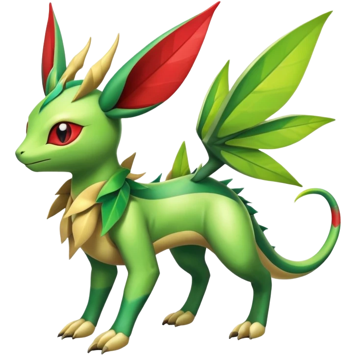 Shiny Exotic Flygon-Bayleaf-Leafeon-Hybrid-Creature emoji