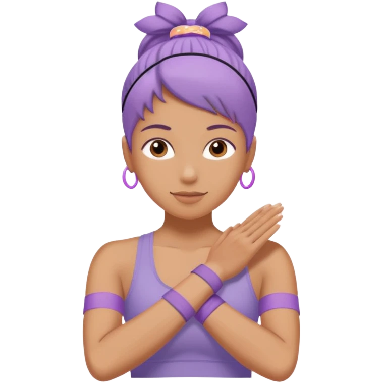 pilates lilac wristbands emoji