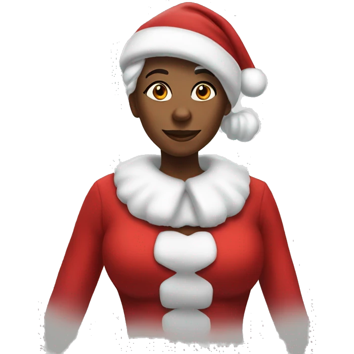 Black Mrs Claus  emoji