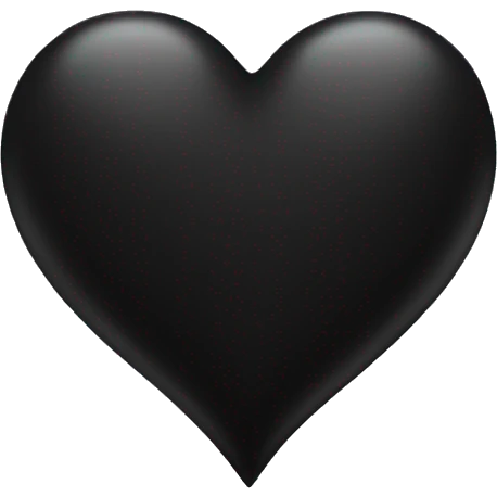 Black heart emoji