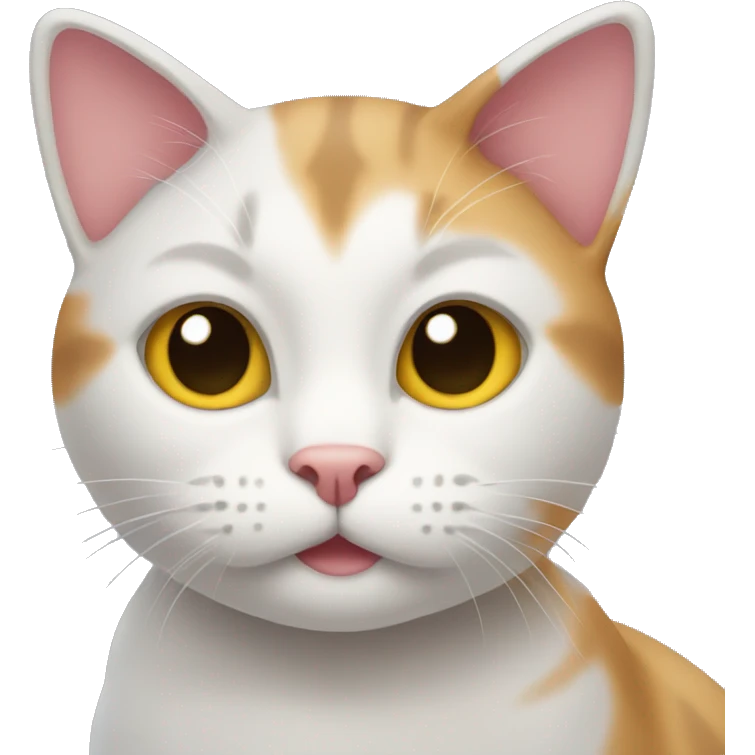 three color cat emoji