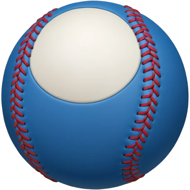 blue baseball ball emoji