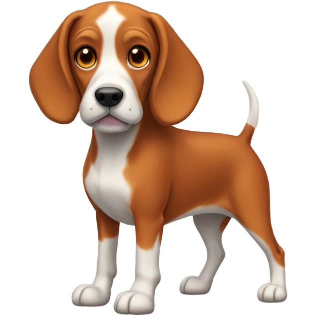 Red beagle emoji